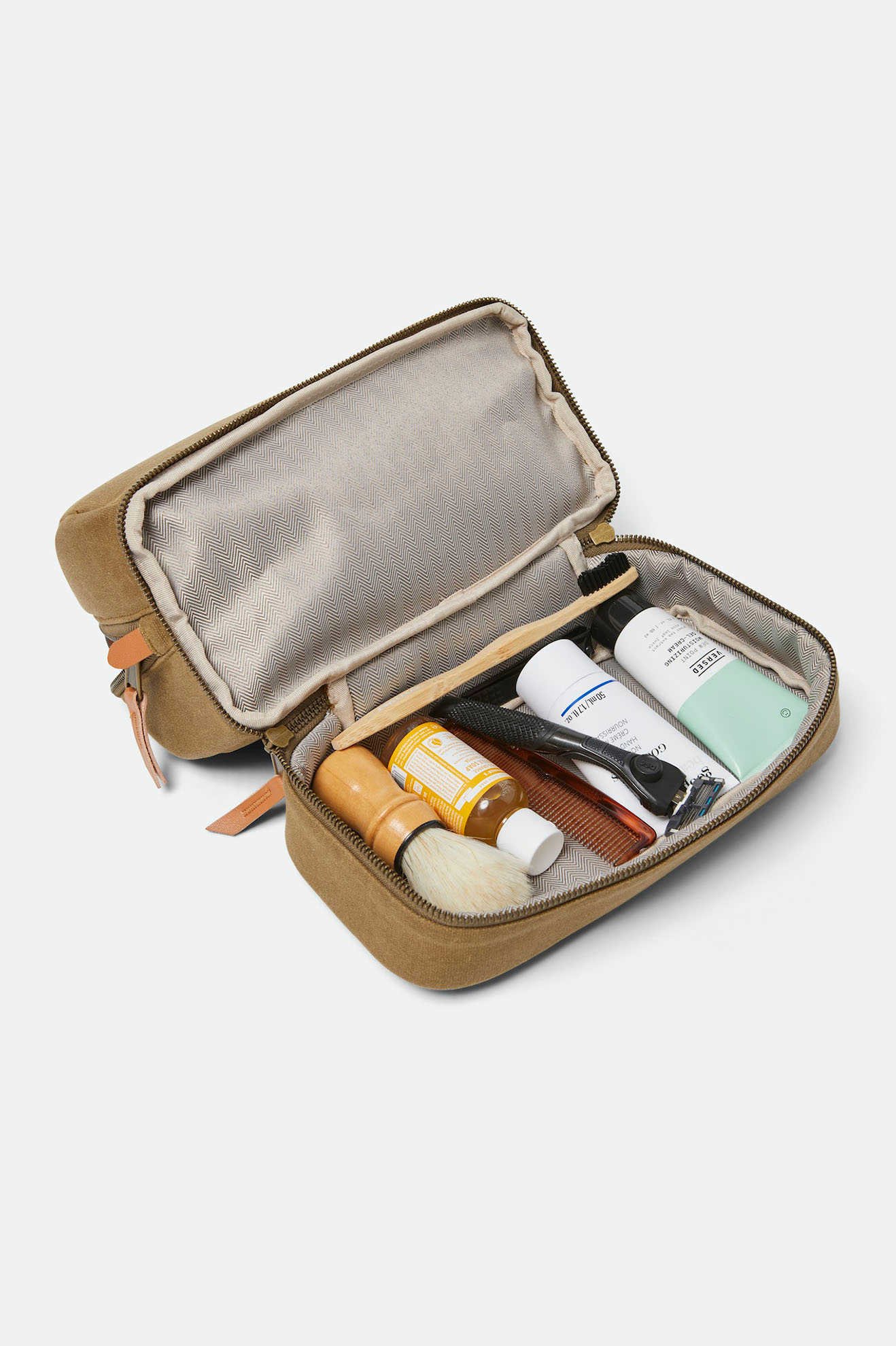 Brixton Unisex Traveler Dopp Kit - Olive Brown | Extra Shot 4