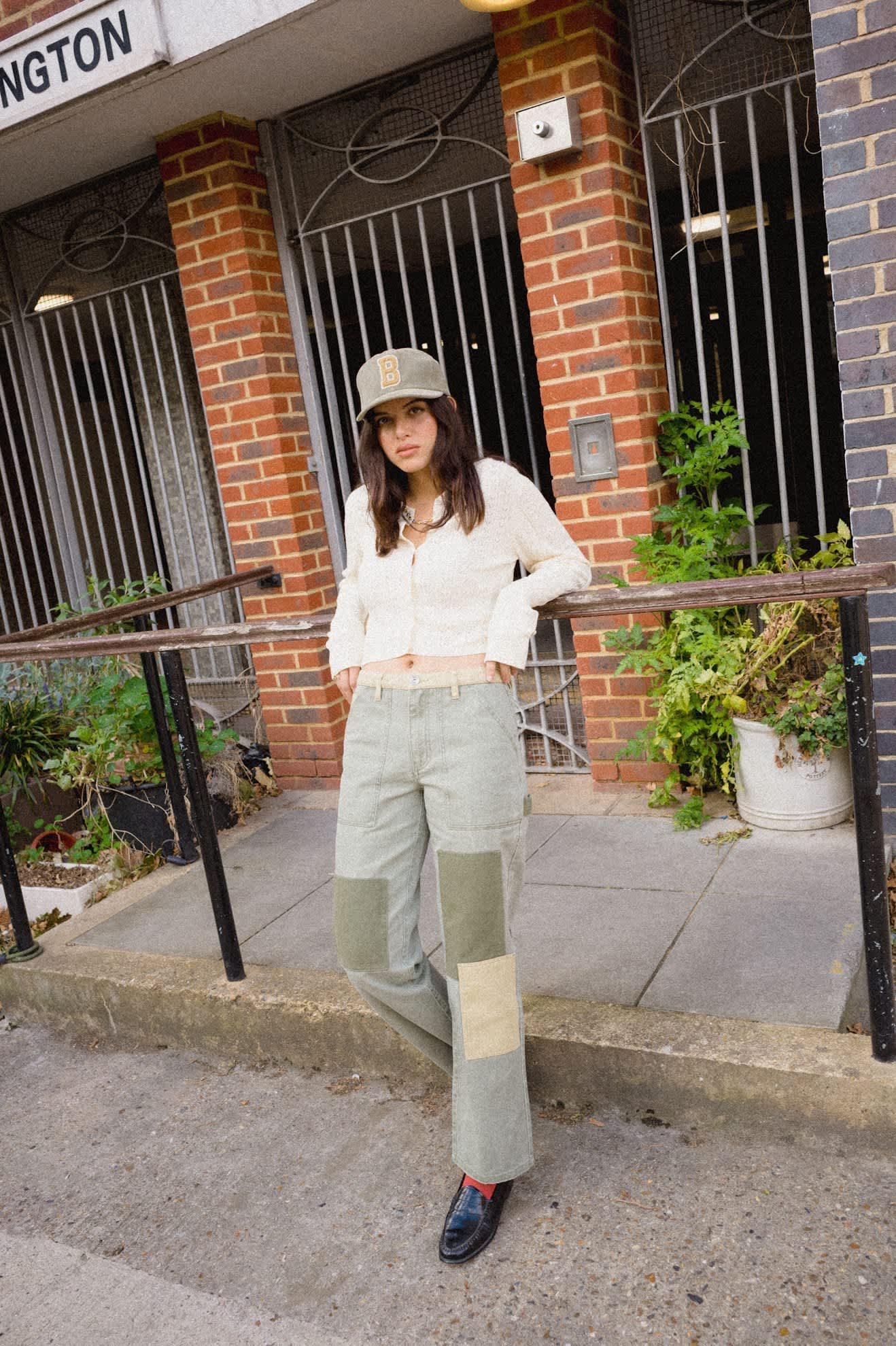 Unisex Big B Adjustable Hat in the color Dark Olive Corduroy - Women's Lifestyle 3.0