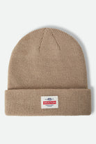 Unisex Trademark Beanie in the color British Khaki - Front Product Laydown Image