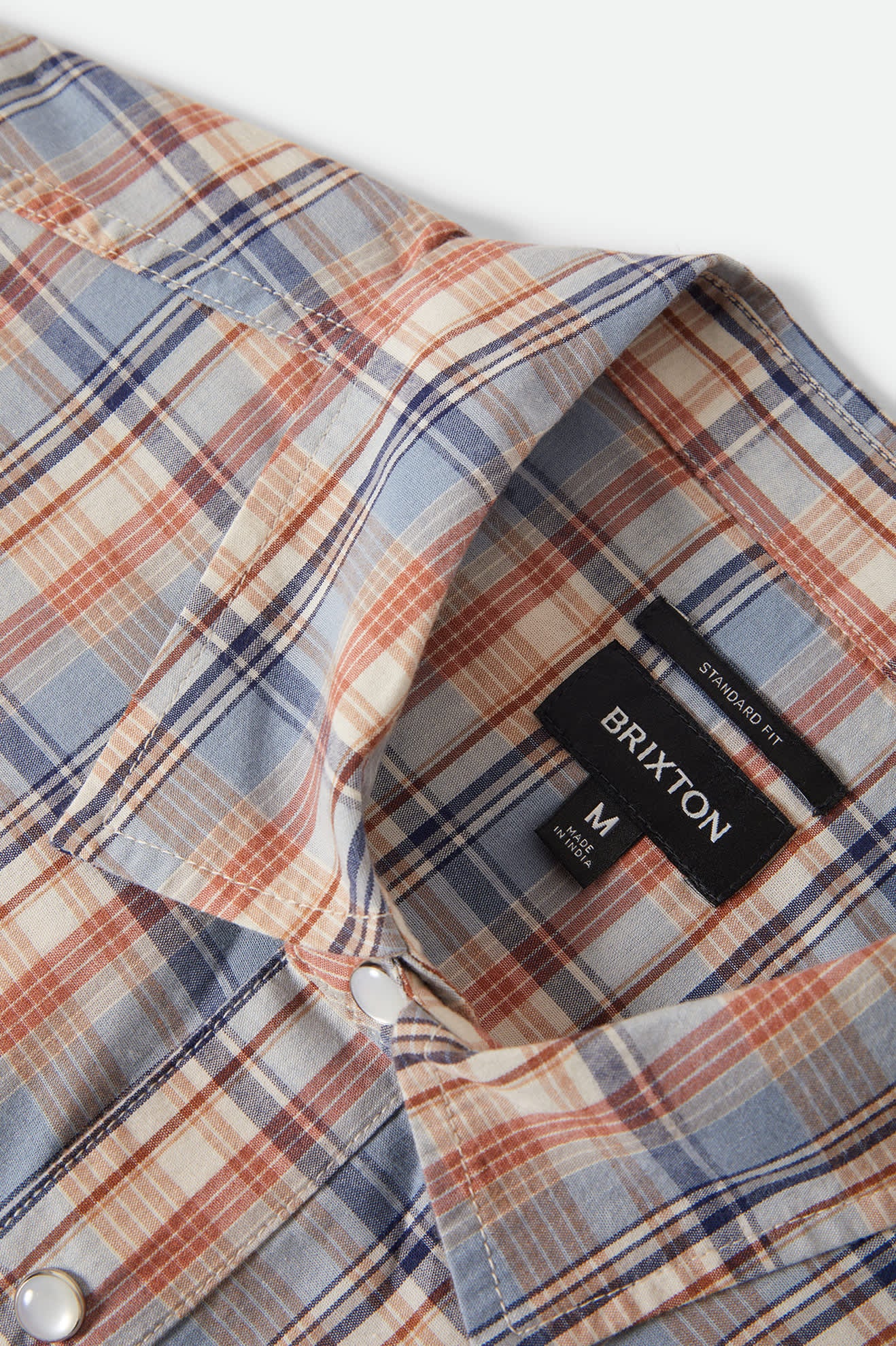 Men's The Breezy Wayne Short Sleeve Shirt in the color Blue Multi Plaid - Additional Laydown image