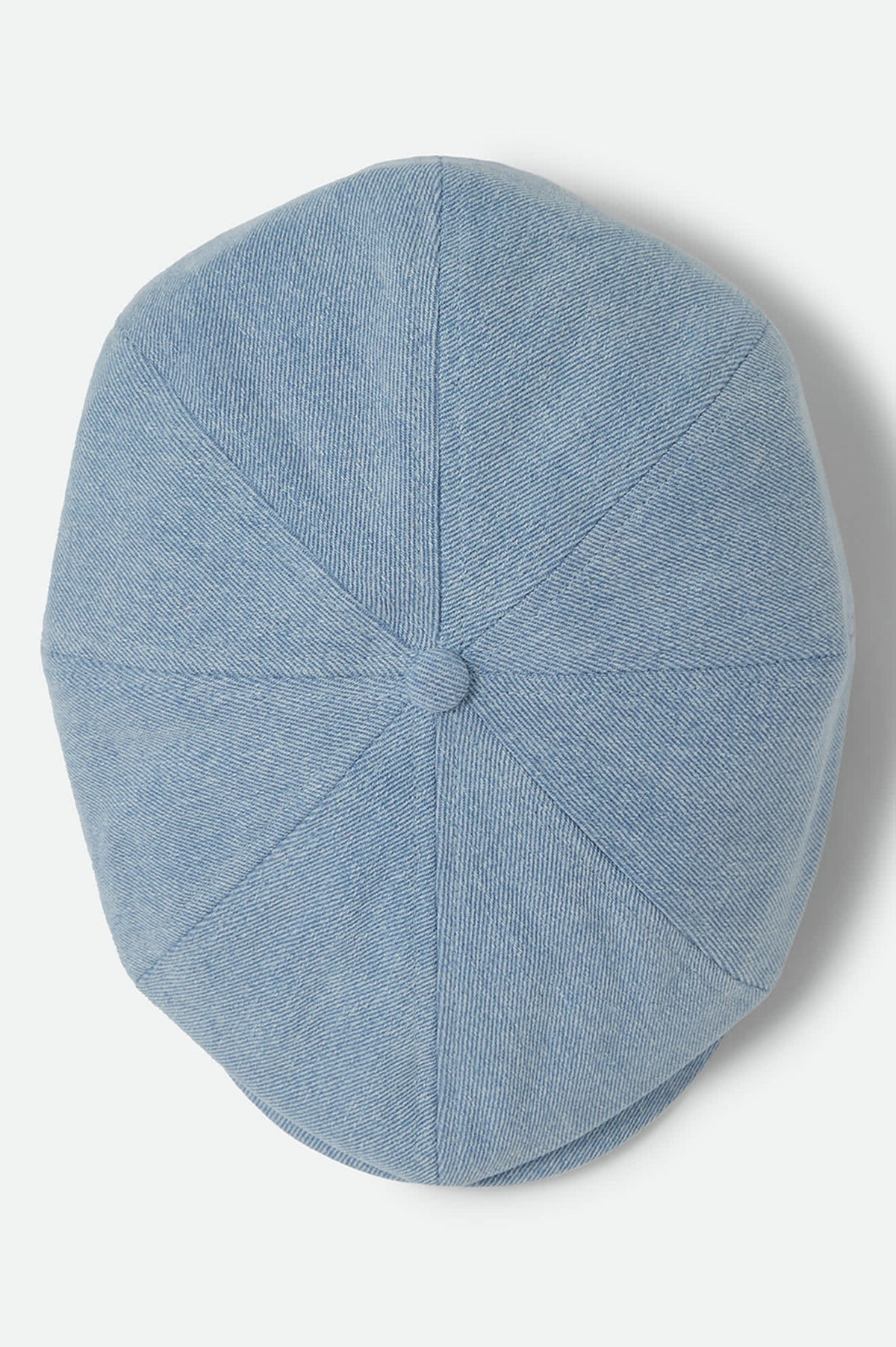 Unisex Brood Newsboy Cap in the color Light Indigo Wash - Additional Laydown image