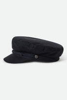 Unisex Fiddler Fisherman Cap in the color Washed Navy - Additional Laydown image