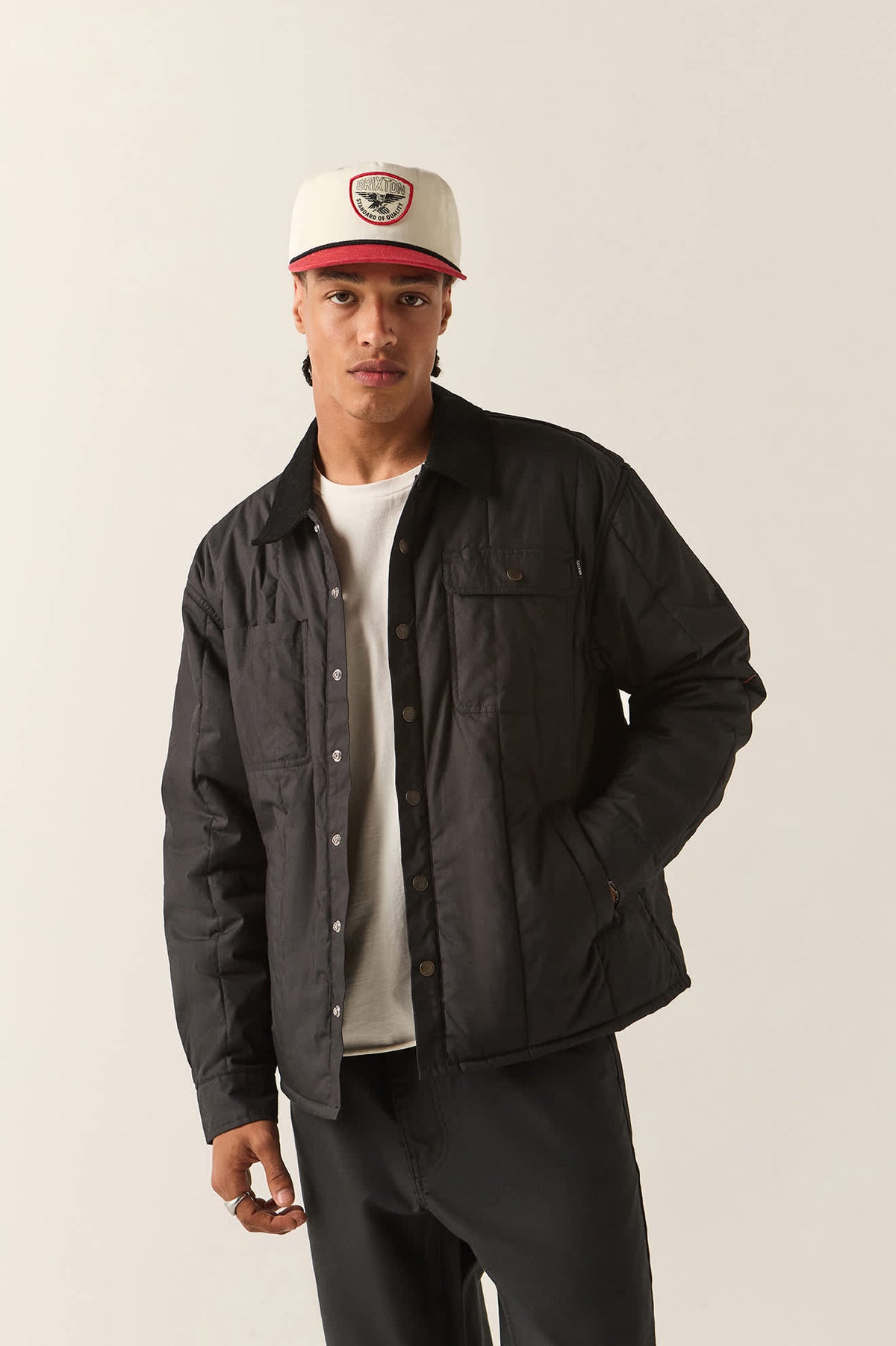 Men's Cass II Jacket in the color Black - Men's Front View