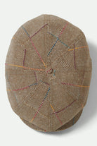 Unisex Brood Newsboy Cap in the color Tan/Multi - Additional Laydown image