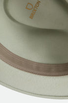 Unisex Messer Fedora in the color Sea Foam/Timeless Taupe - Additional Laydown image