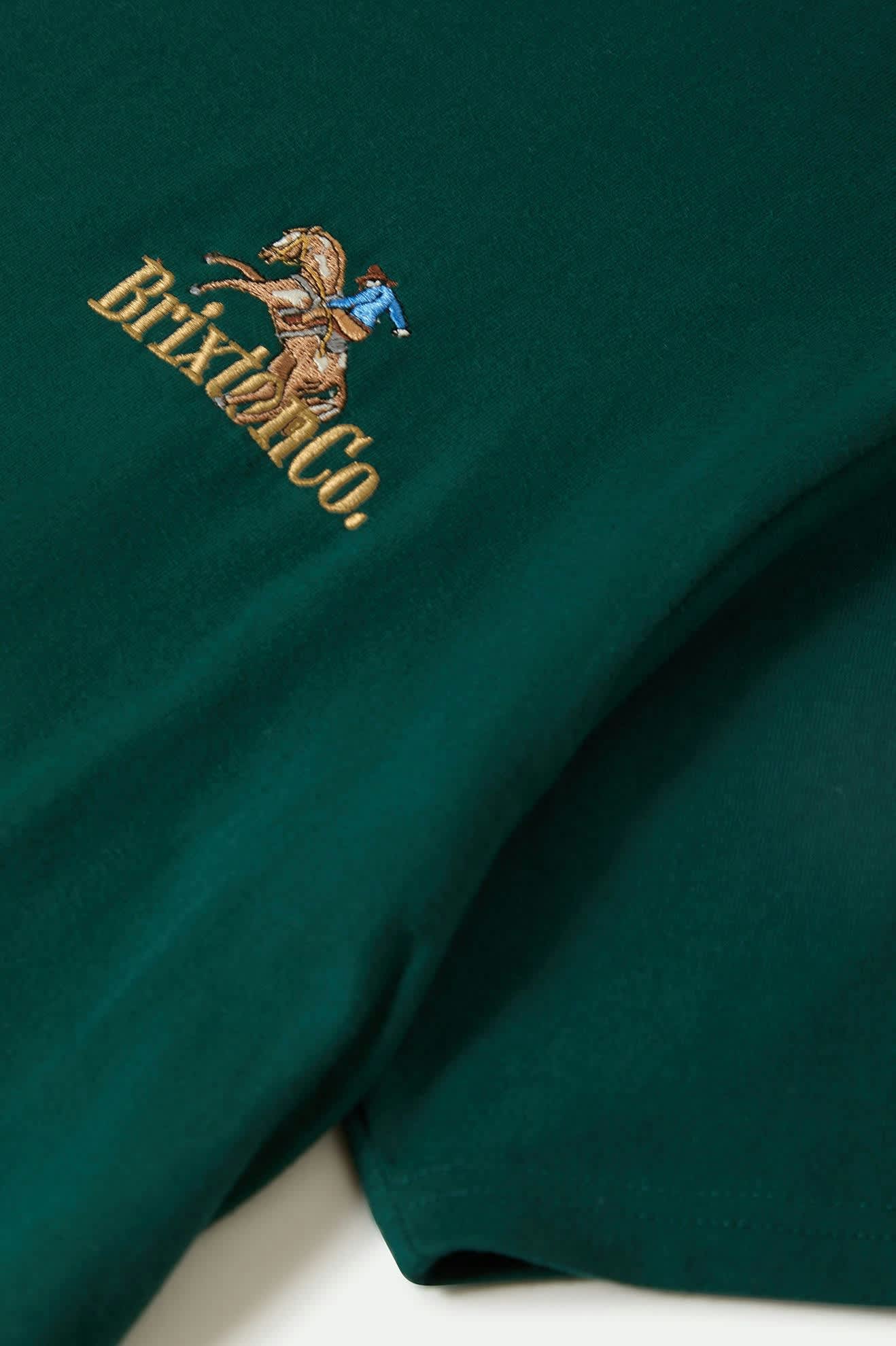 Men's Inwood S/S Standard T-Shirt in the color Deep Emerald - Additional Laydown image