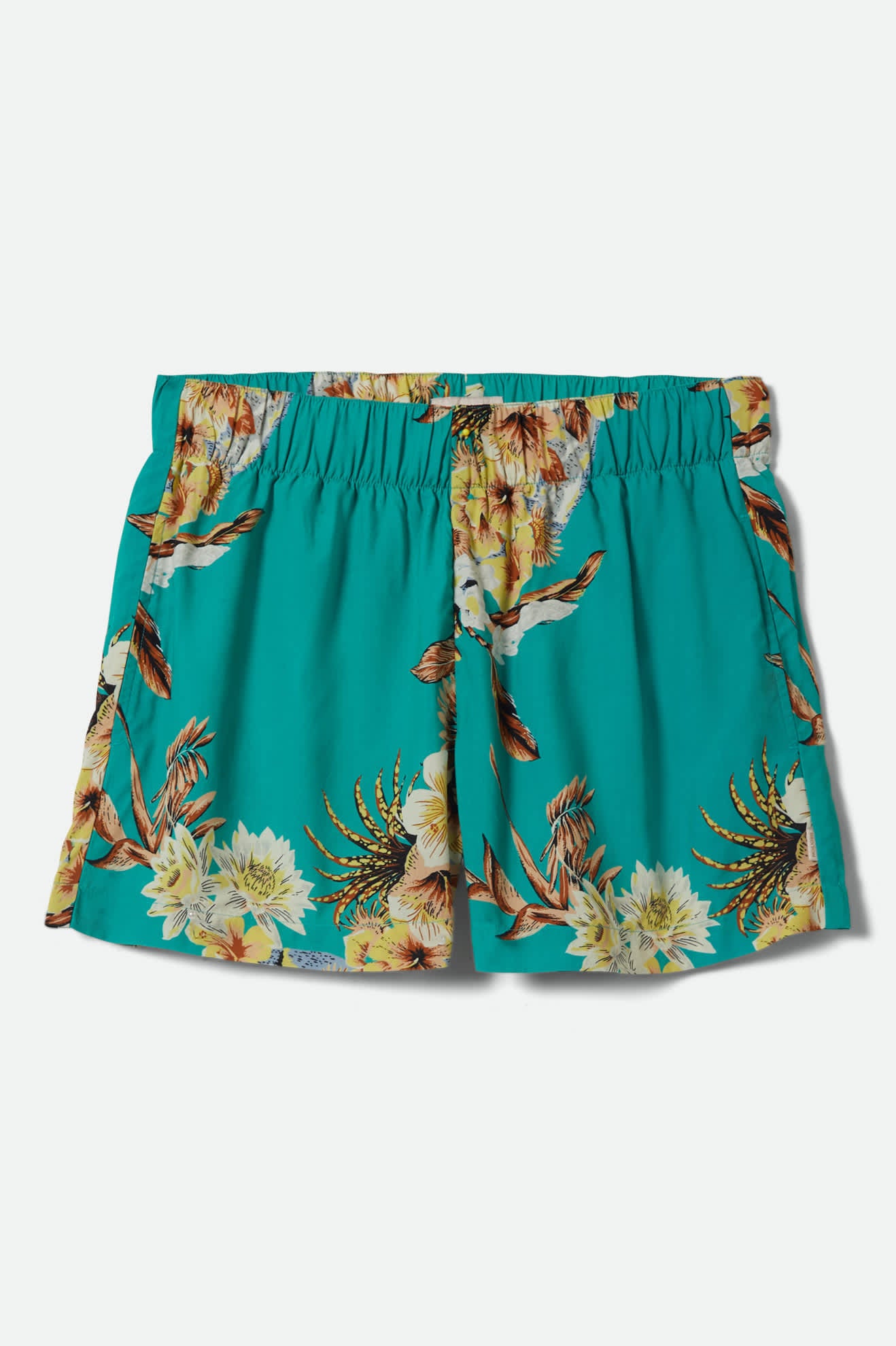Women's Campos Lounge Short in the color Retro Green Flor Campos - Front Product View