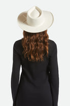Women's Marlow Rancher Hat in the color Off White - Women's Back View