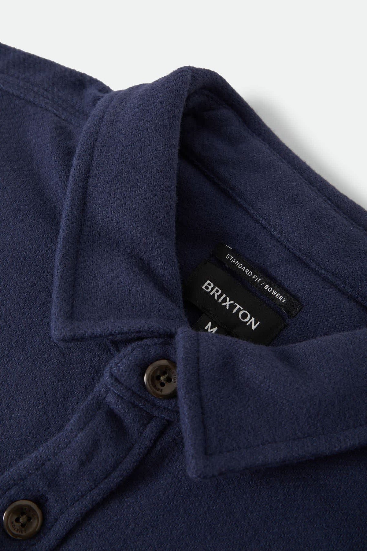 Men's Bowery Heavyweight Flannel in the color Washed Navy - Additional Laydown image