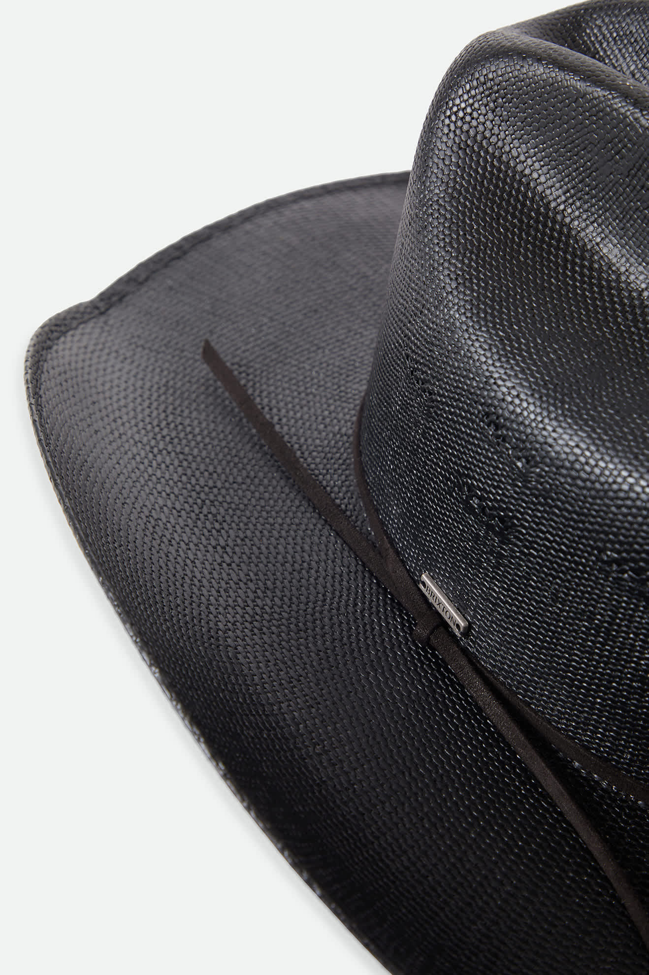 Unisex Laredo Straw Cowboy Hat in the color Black - Additional Laydown image