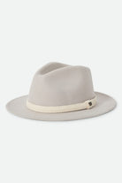 Unisex Messer Fedora in the color Beige/Cream - Front Product Laydown Image