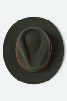 Unisex Messer Fedora in the color Ivy/Light Brown - Additional Laydown image