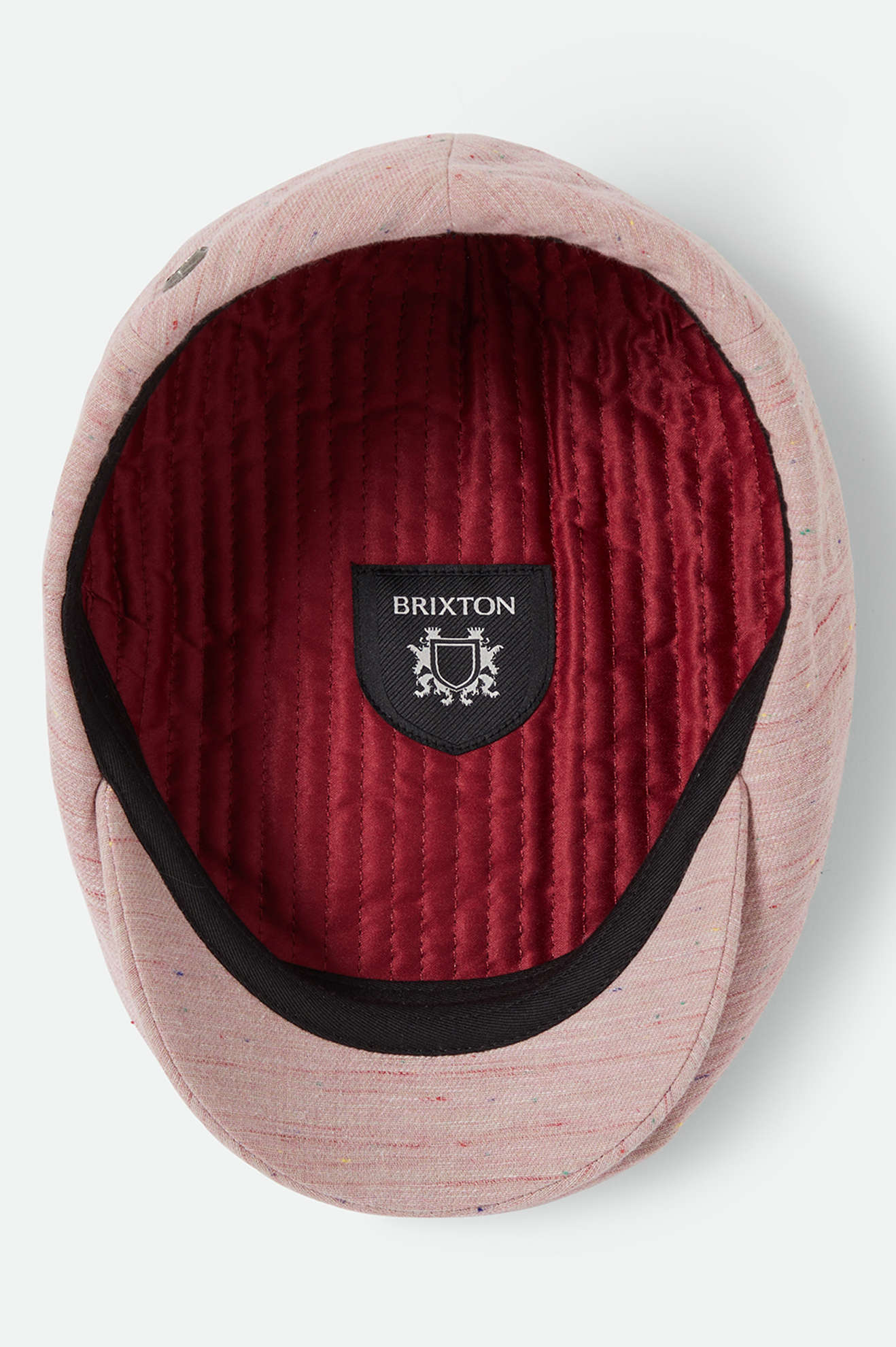 Unisex Hooligan Flat Cap in the color Pink Speckle Twist - Additional Laydown image