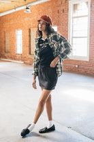 Women's Bowery Vintage L/S Overshirt in the color Green/Blue - Men's Lifestyle image