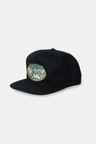 Brixton Men's Bass Brains Swim Snapback - Black | Profile