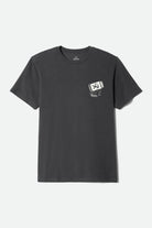 Men's Rainier Beer Run Short Sleeve Standard T-Shirt in the color Black - Front Product Laydown Image
