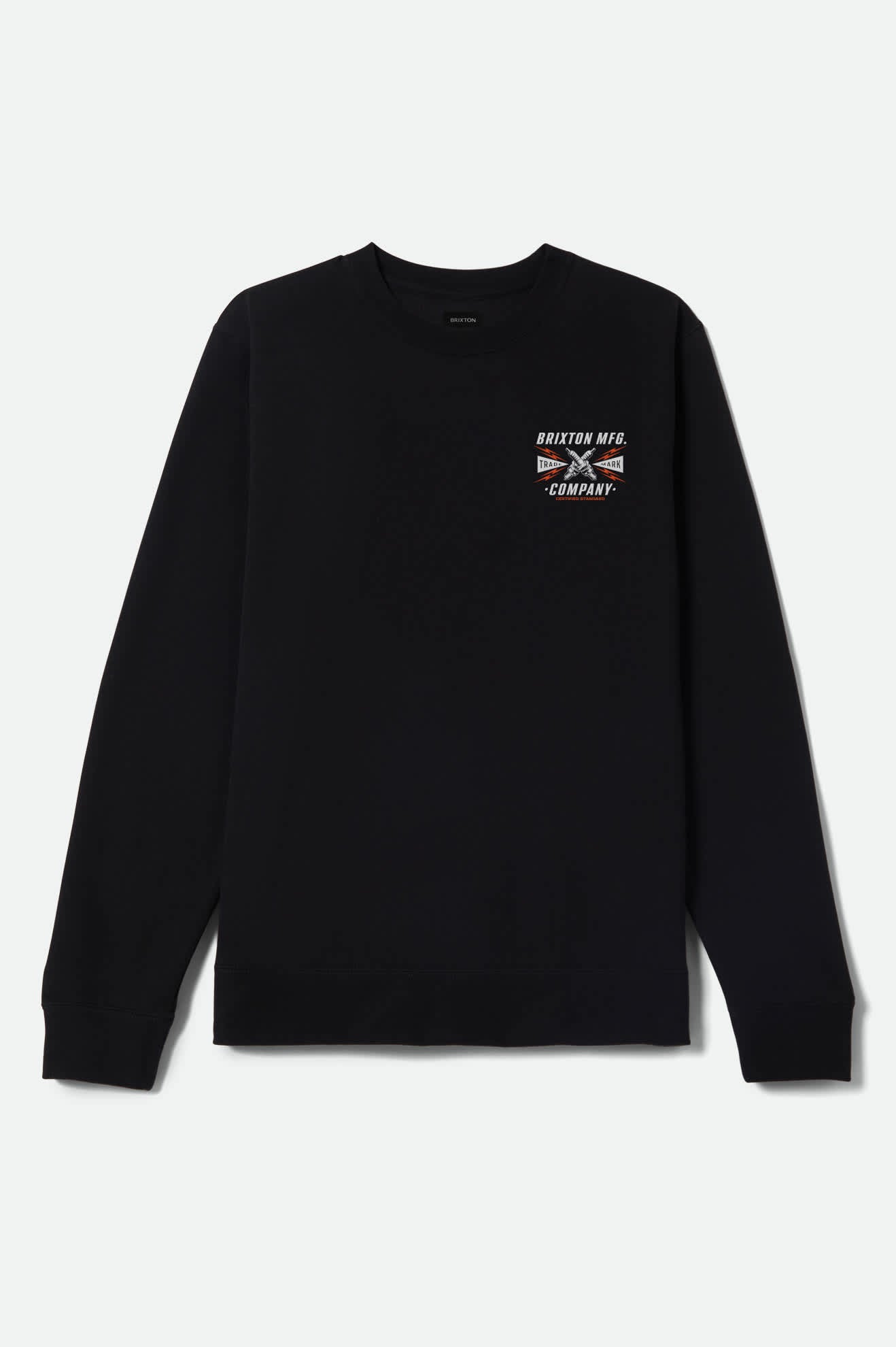Men's Danton Crew in the color Black - Front Product Laydown Image