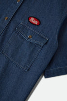 Women's Mechanics Women's Shirt in the color Medium Chambray - Additional Laydown image