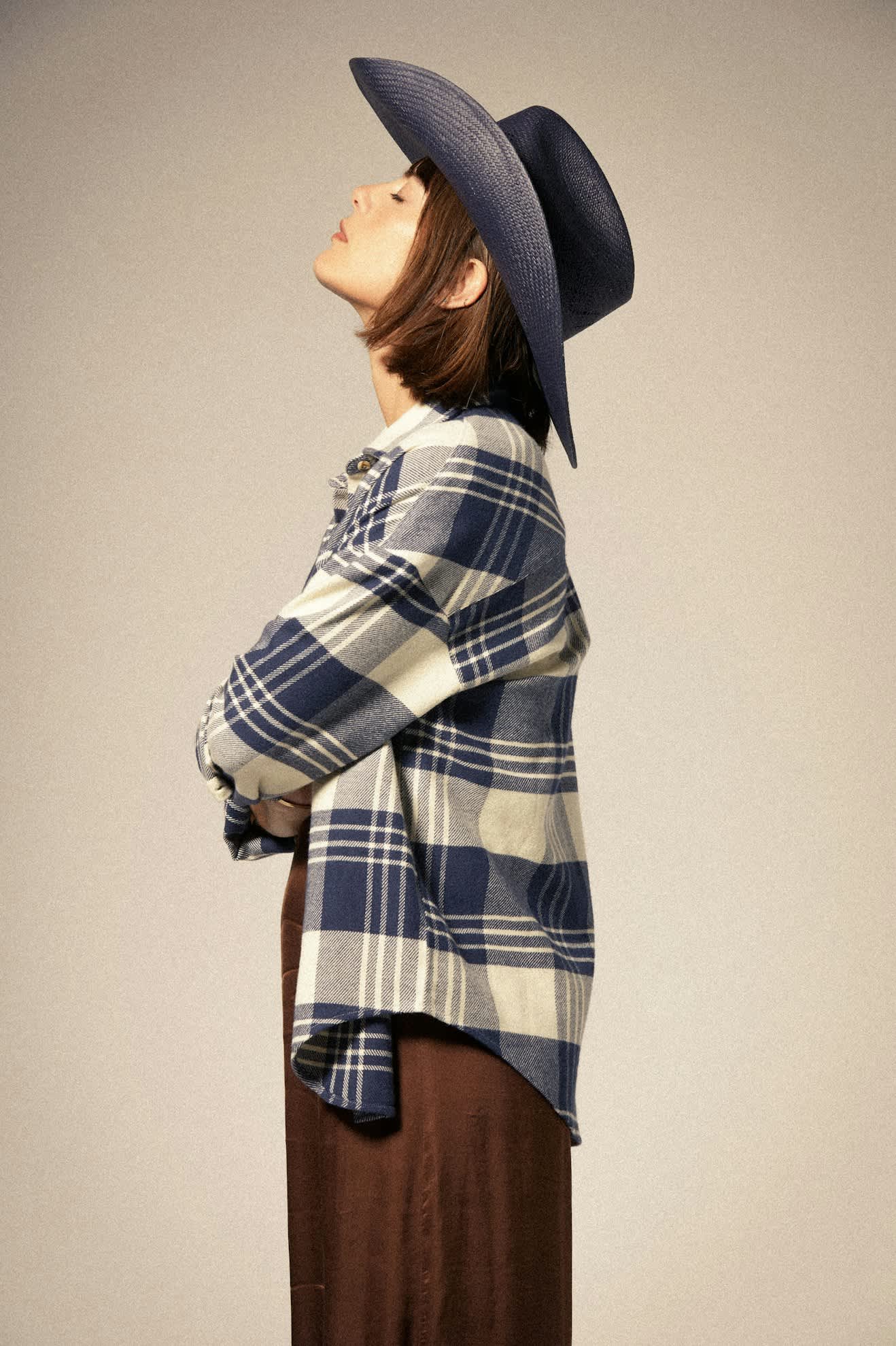 Unisex Laredo Panama Straw Cowboy Hat in the color Navy - Additional Fit image