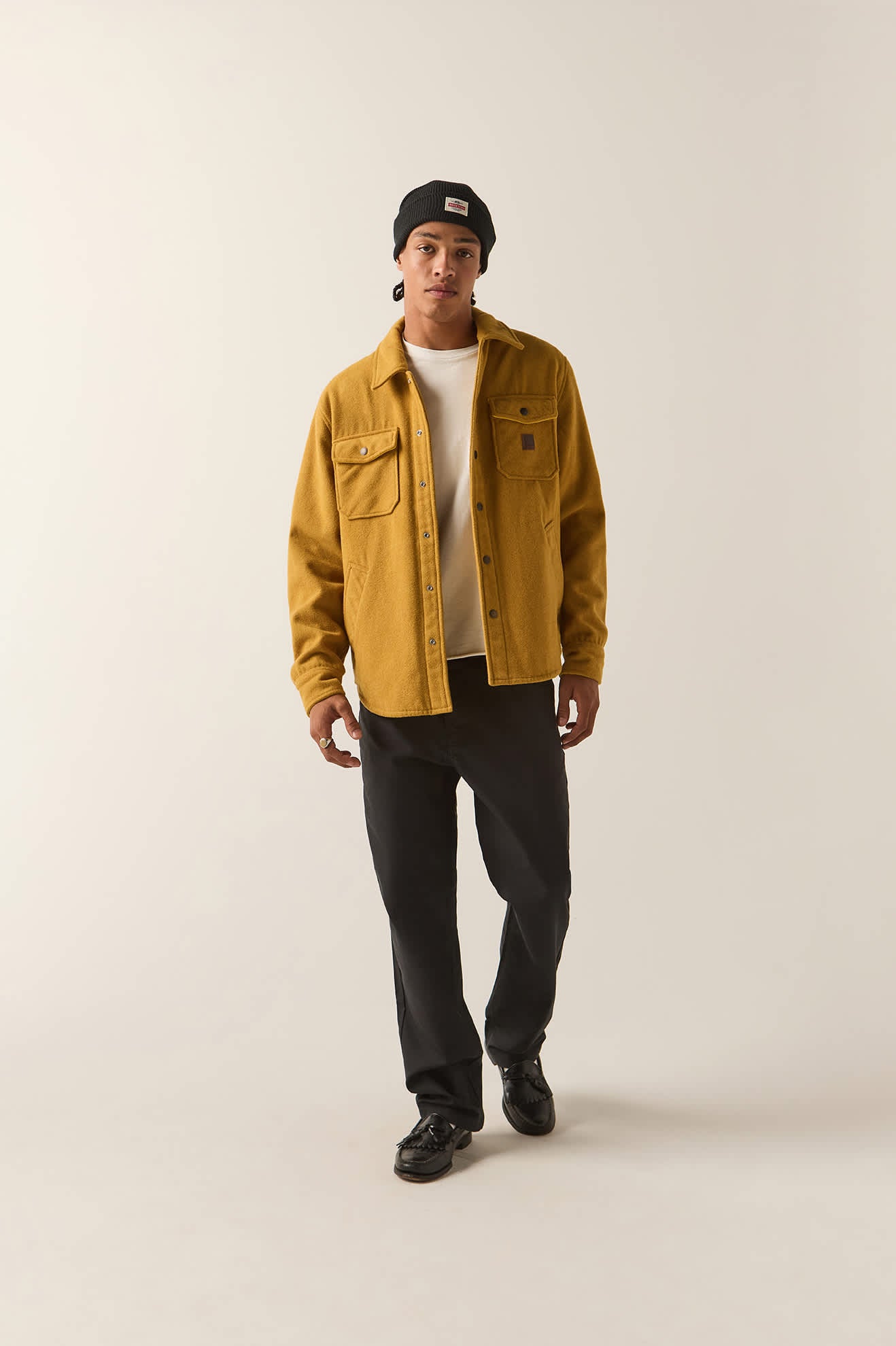 Men's Textured Durham Jacket in the color Dusted Ochre - Additional Fit image