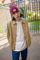 Unisex Trademark Beanie in the color Dark Brick - Men's Lifestyle 2.0