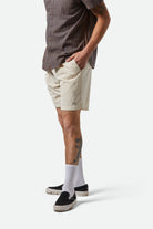 Men's Everyday Corduroy Short in the color Whitecap - Men's Side View