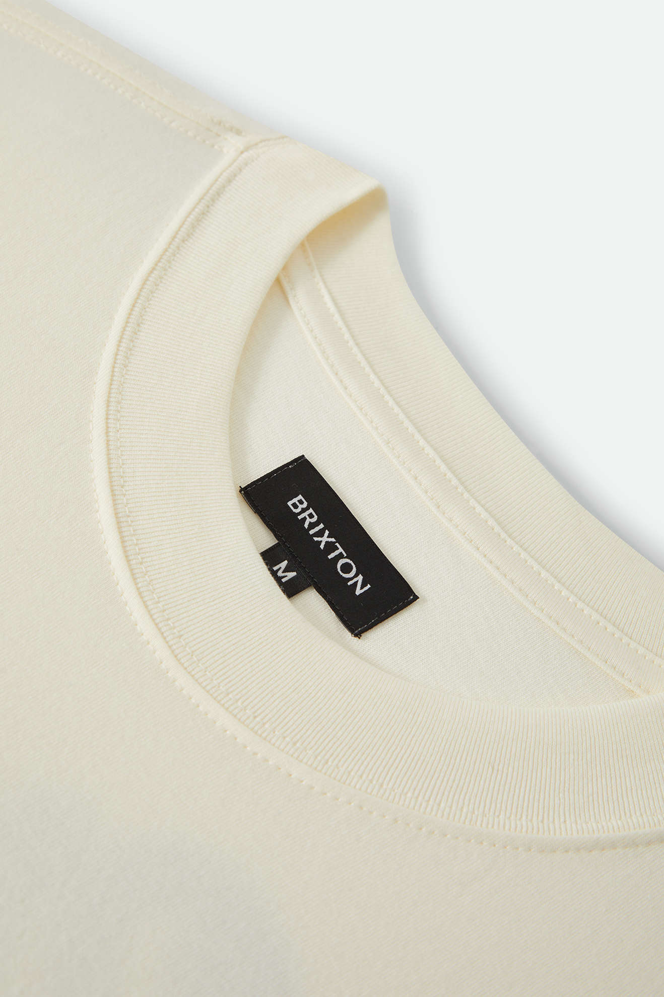 Men's Jensen Boxy T-Shirt in the color Cream - Additional Laydown image