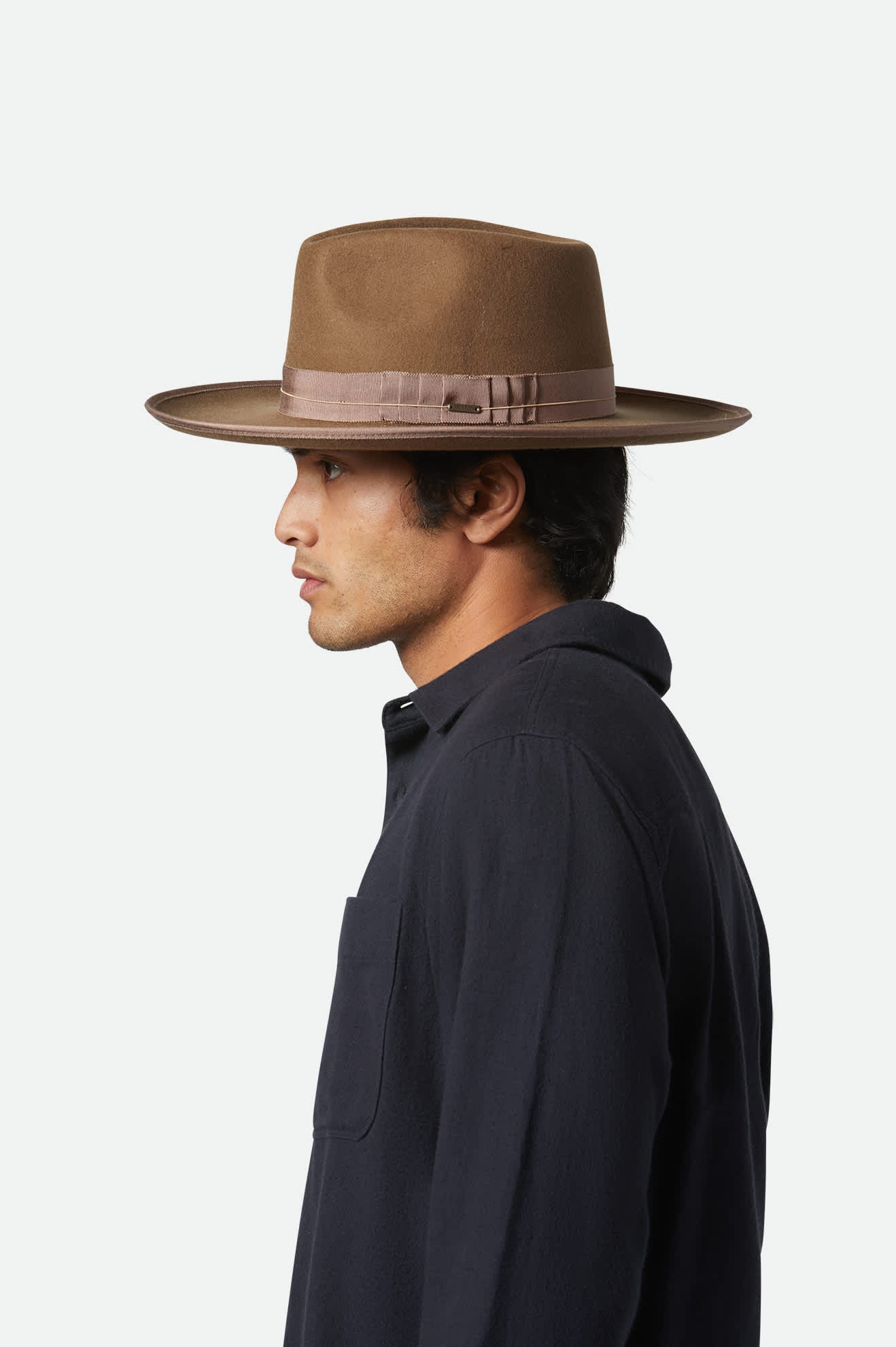 Unisex Reno Fedora in the color Dune/Dune - Men's Side View