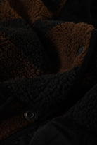 Women's Delilah Quilted Jacket in the color Black/Brown - Additional Laydown image