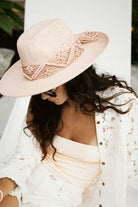 Women's Matteo Straw Hat in the color Soft Pink - Men's Lifestyle image