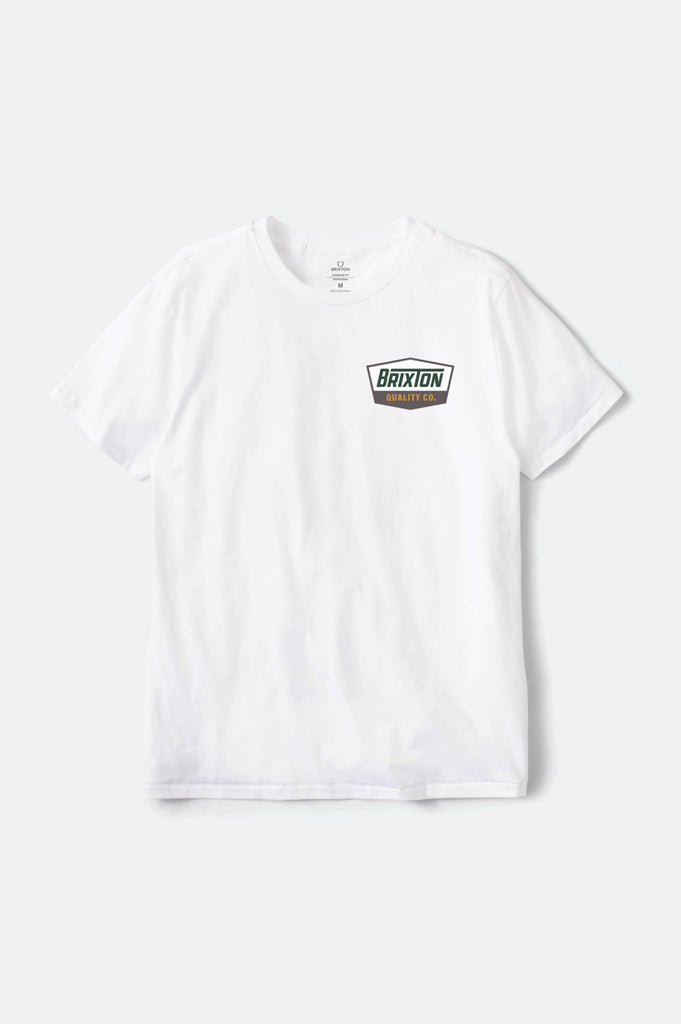 Brixton Regal S/S Standard Tee - White/Pine Needle