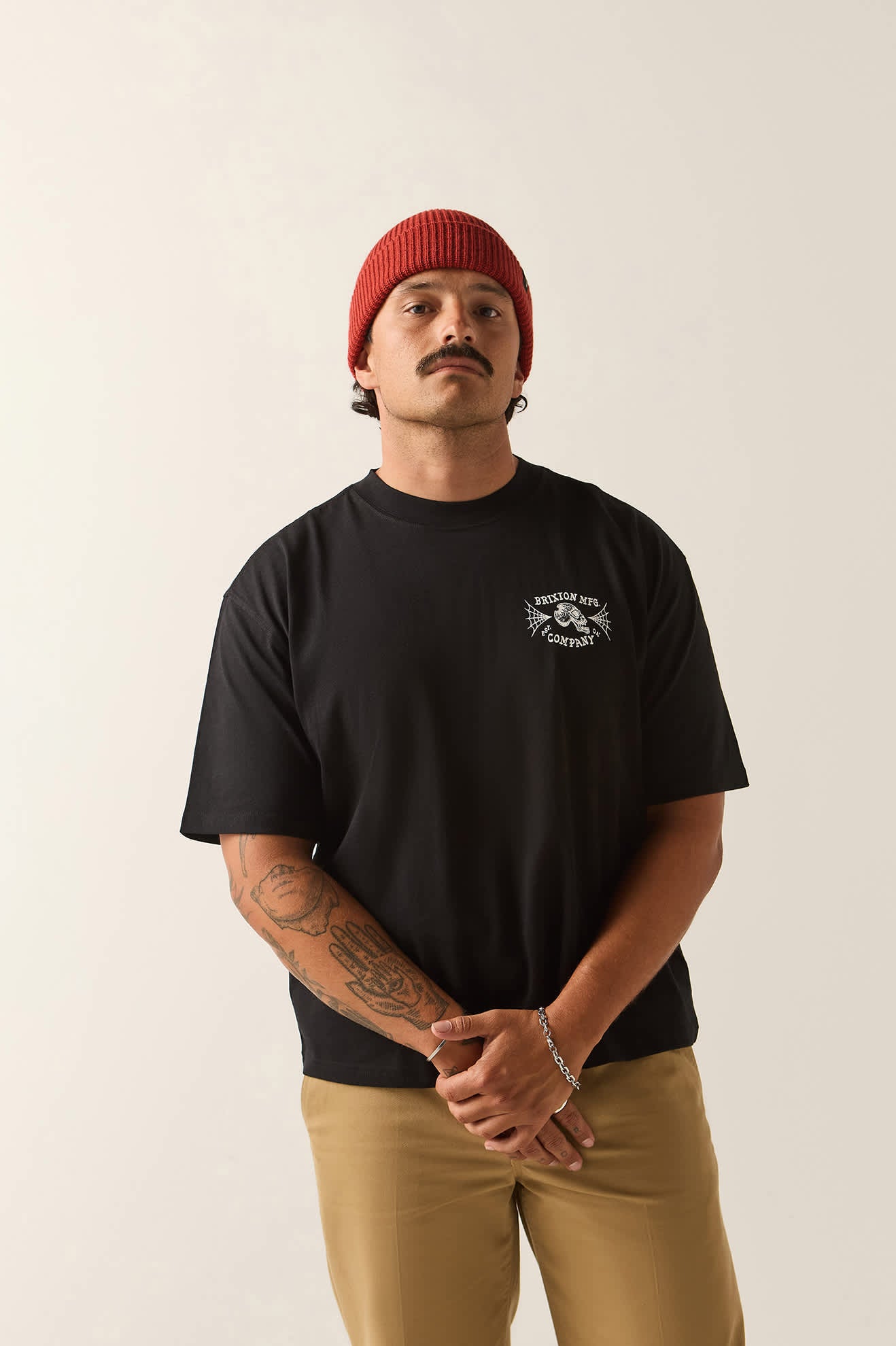 Men's Ogle Boxy T-Shirt in the color Black - Men's Front View