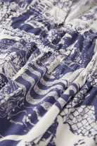 Women's The Bells Dress in the color Navy/White Collage - Additional Laydown image