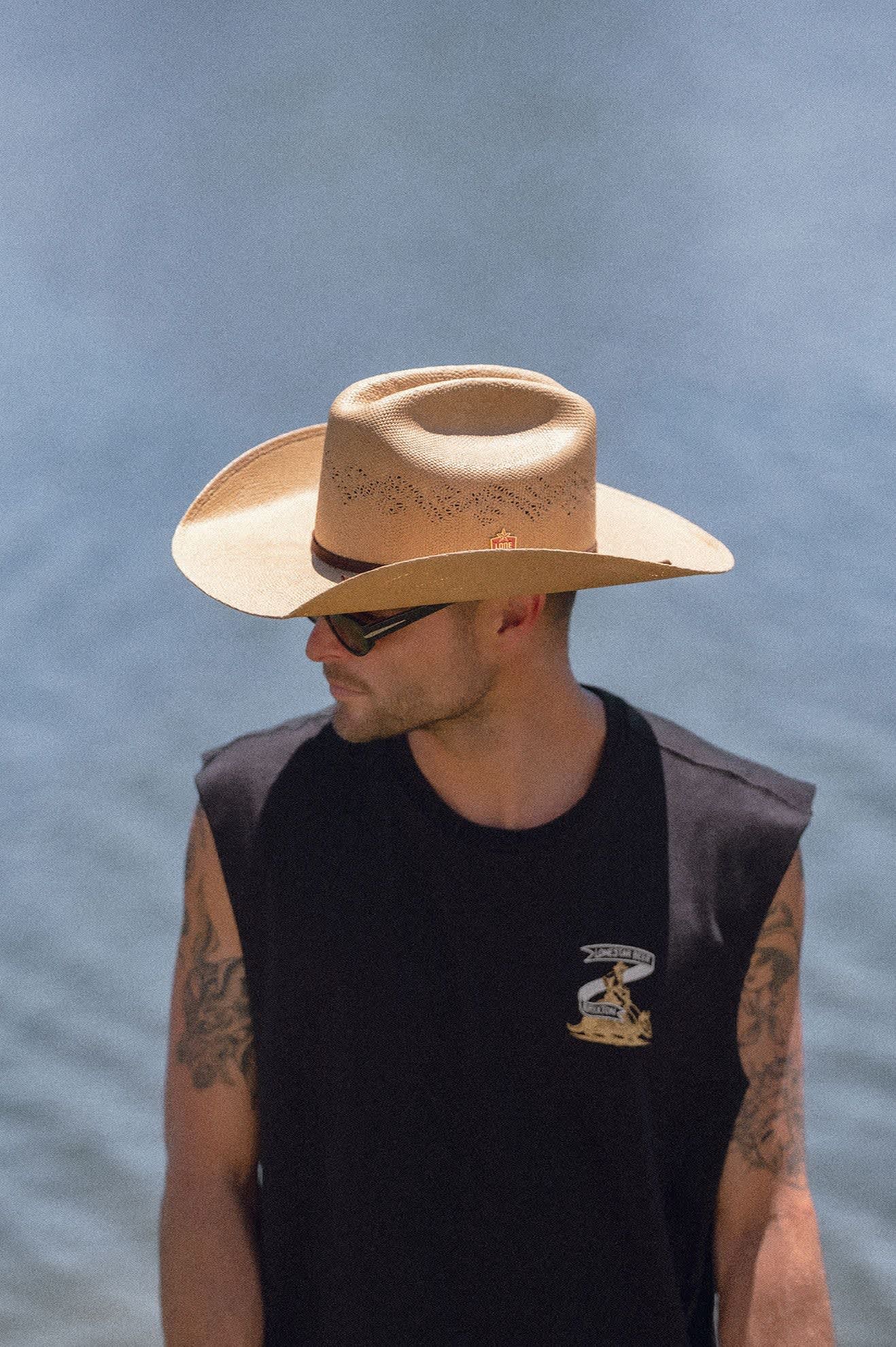 Men's Lone Star Armadillo Muscle T-Shirt in the color Black - Men's Lifestyle 2.0