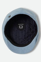Unisex Hooligan Flat Cap in the color Light Indigo Wash - Additional Laydown image
