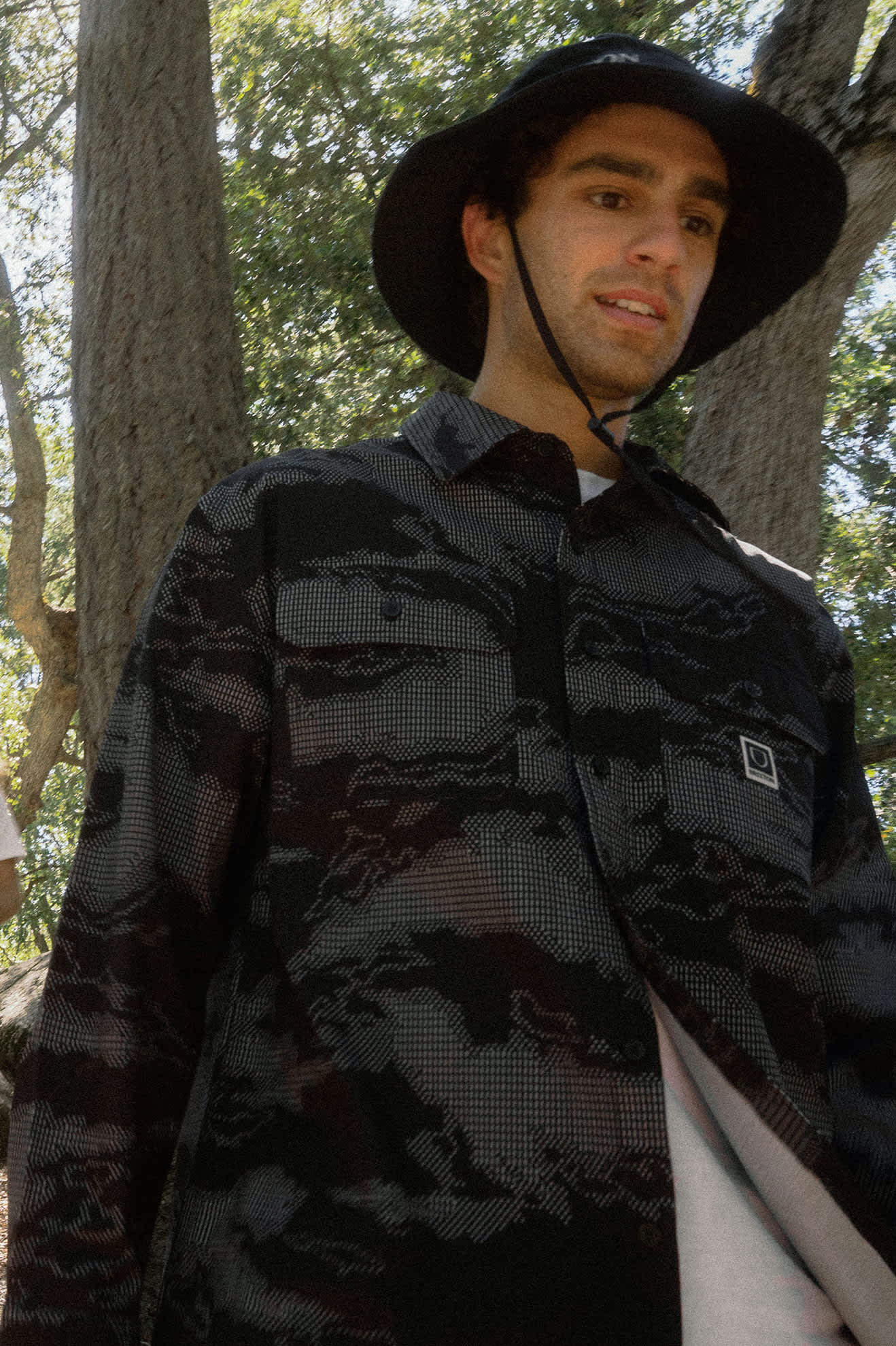 Men's Journey Lightweight Shirt in the color Black Camo - Men's Lifestyle 2.0
