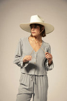 Women's Marina Panama Lifeguard Hat in the color Panama White - Additional Fit image