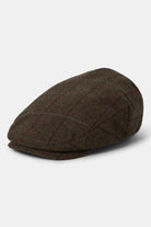 Brixton Unisex Hooligan Flat Cap - Brown/Black | Profile