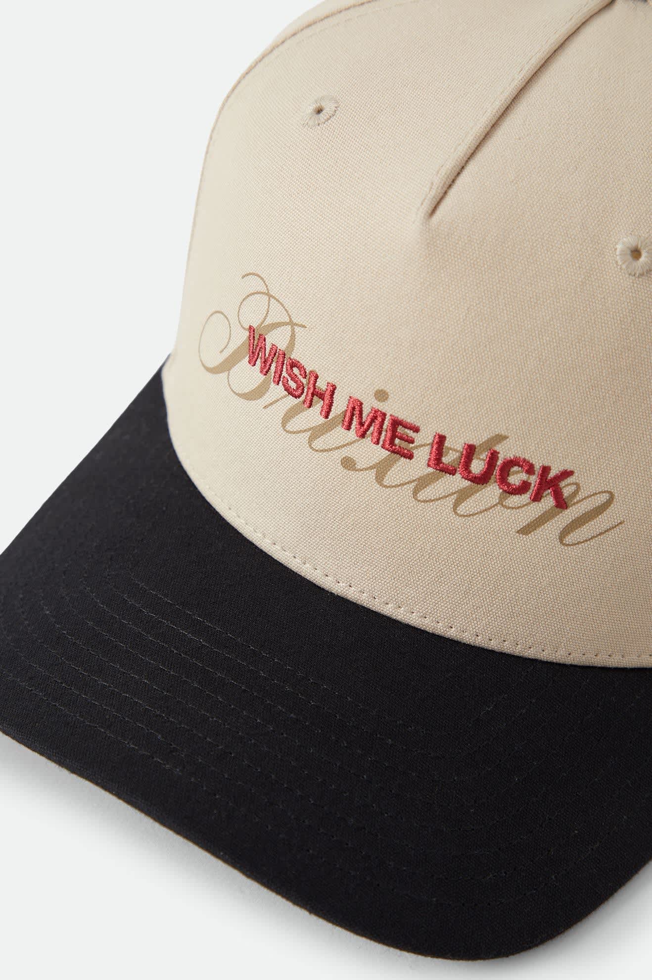Women's Wish Me Luck Snapback in the color Whitecap/Black - Additional Laydown image