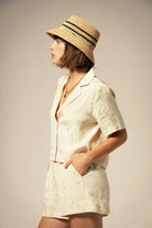 Women's Silky Jacquard Short in the color Whitecap Floral Jacquard - Women's Featured View