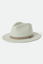 Unisex Messer Fedora in the color Sea Foam/Timeless Taupe - Front Product Laydown Image