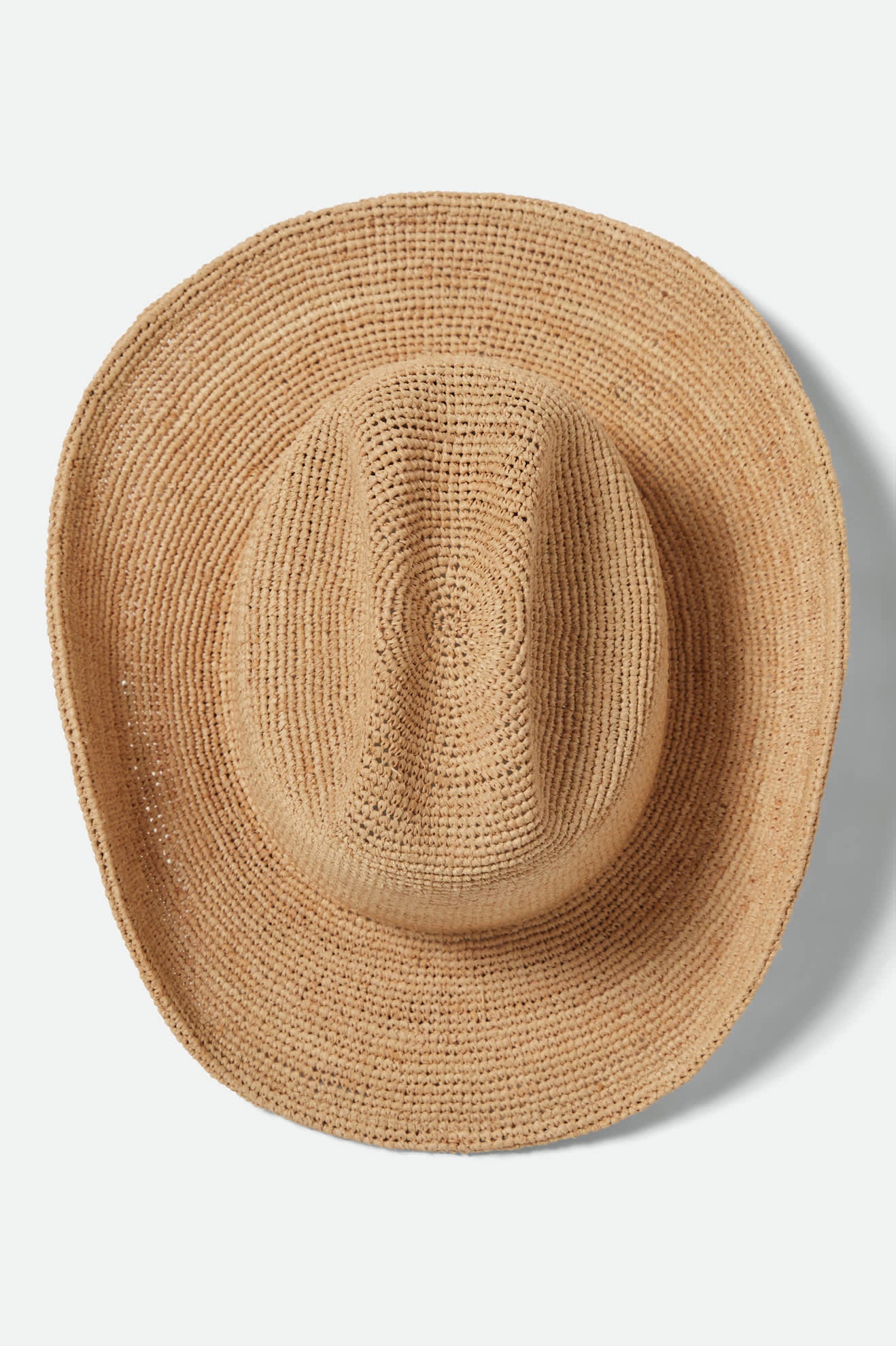 Women's Odessa Straw Packable Cowboy Hat in the color Tan - Additional Laydown image