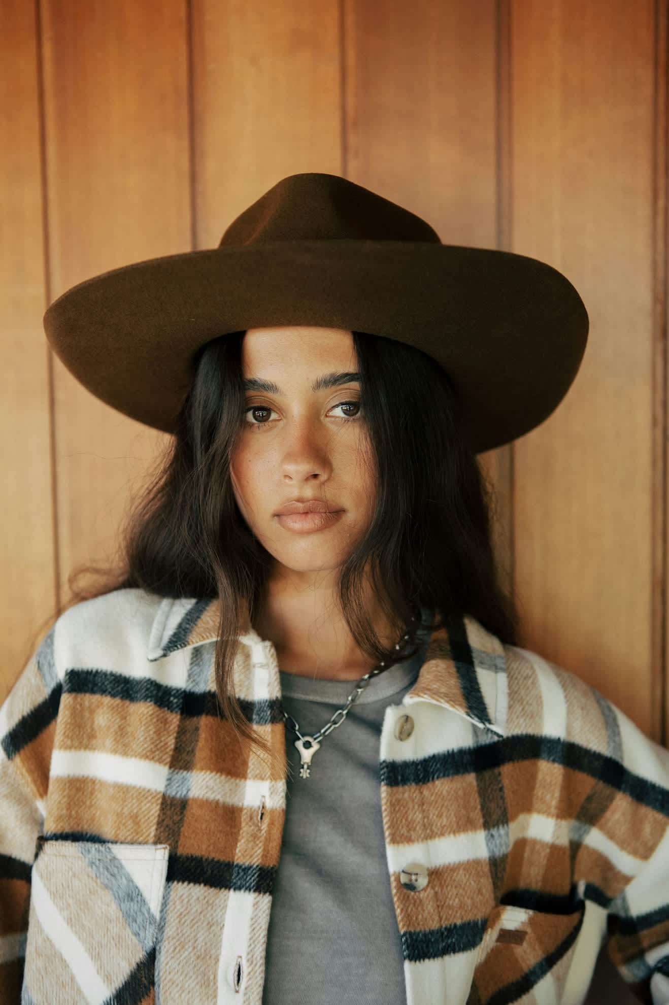 Women's Marlow Rancher Hat in the color Coffee - Women's Front View