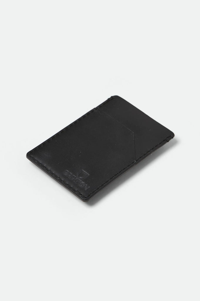 Brixton Unisex Traditional Card Holder - Black | Profile
