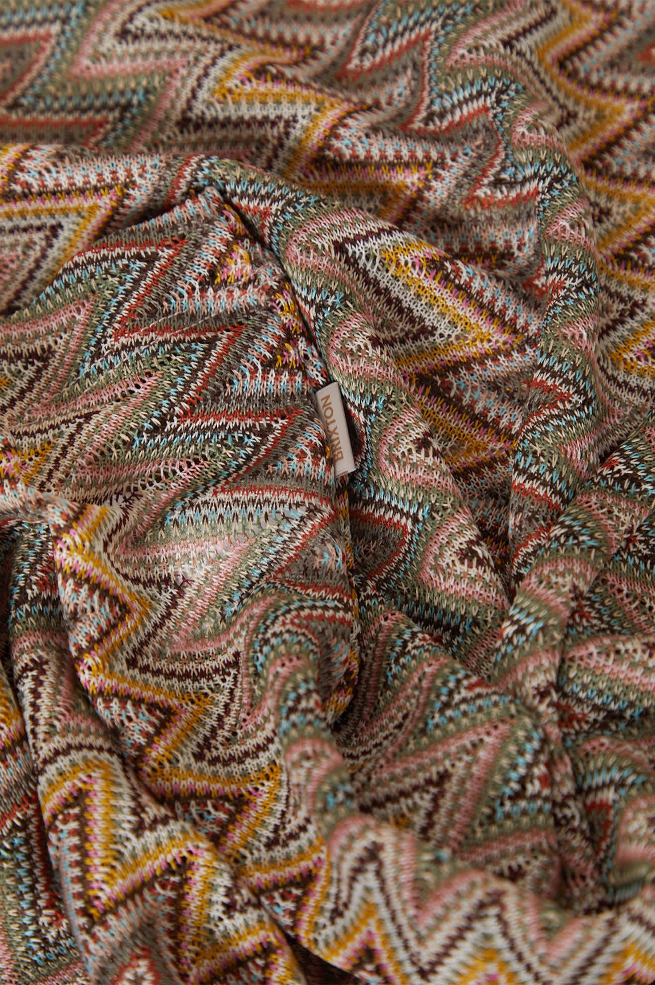 Women's The Cabana Mesh Tunic Dress in the color Multi Color Zigzag - Additional Laydown image