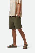 Men's Everyday Vintage Wash Short in the color Washed Ivy Green - Men's Side View