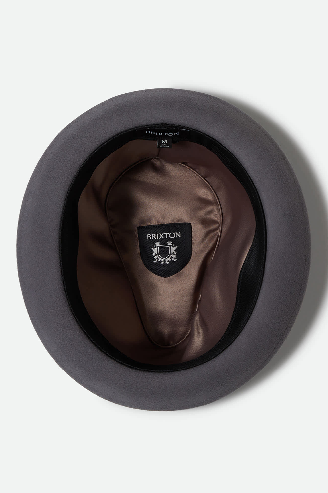 Unisex Gain Fedora in the color Grey/Black - Additional Laydown image