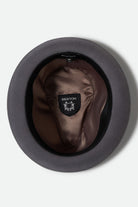 Unisex Gain Fedora in the color Grey/Black - Additional Laydown image