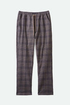 Brixton Men's Broadway Houndstooth E-waist Relaxed Pant - Brown/Cream Houndstooth | Main