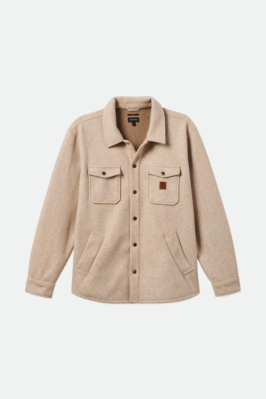 Brixton Men's Durham Felted Stretch Jacket - Oatmeal | Profile